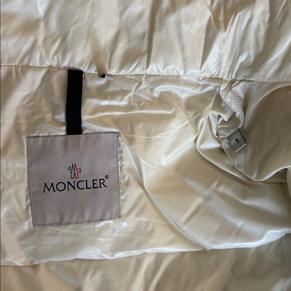 Moncler Iridescent Cream Puffer Jacket - Picture 7 of 17